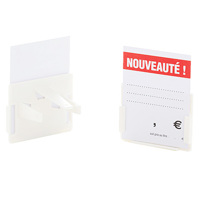 Supports étiquette Clipocol pour bouteille - Étiquettes et bons cadeaux Foire aux Vins