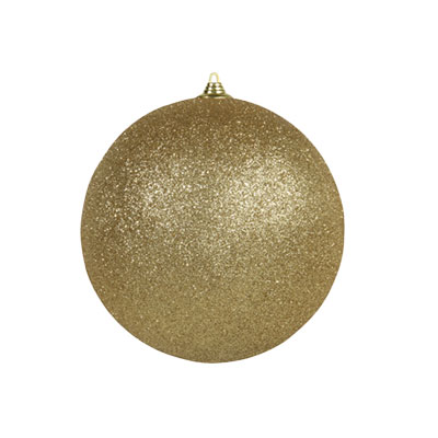 Boule de Noël - or foncé pailleté - ø 25 cm - Boules et étoiles pailletées