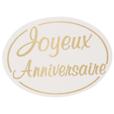 Étiquettes cadeaux adhésives Joyeux anniversaire - Étiquettes cadeaux adhésives