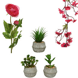 Plantes et Fleurs artificielles St Valentin